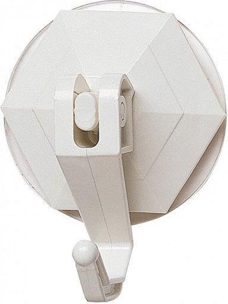 Tiger suction hook with siphon - 2 pieces - white
