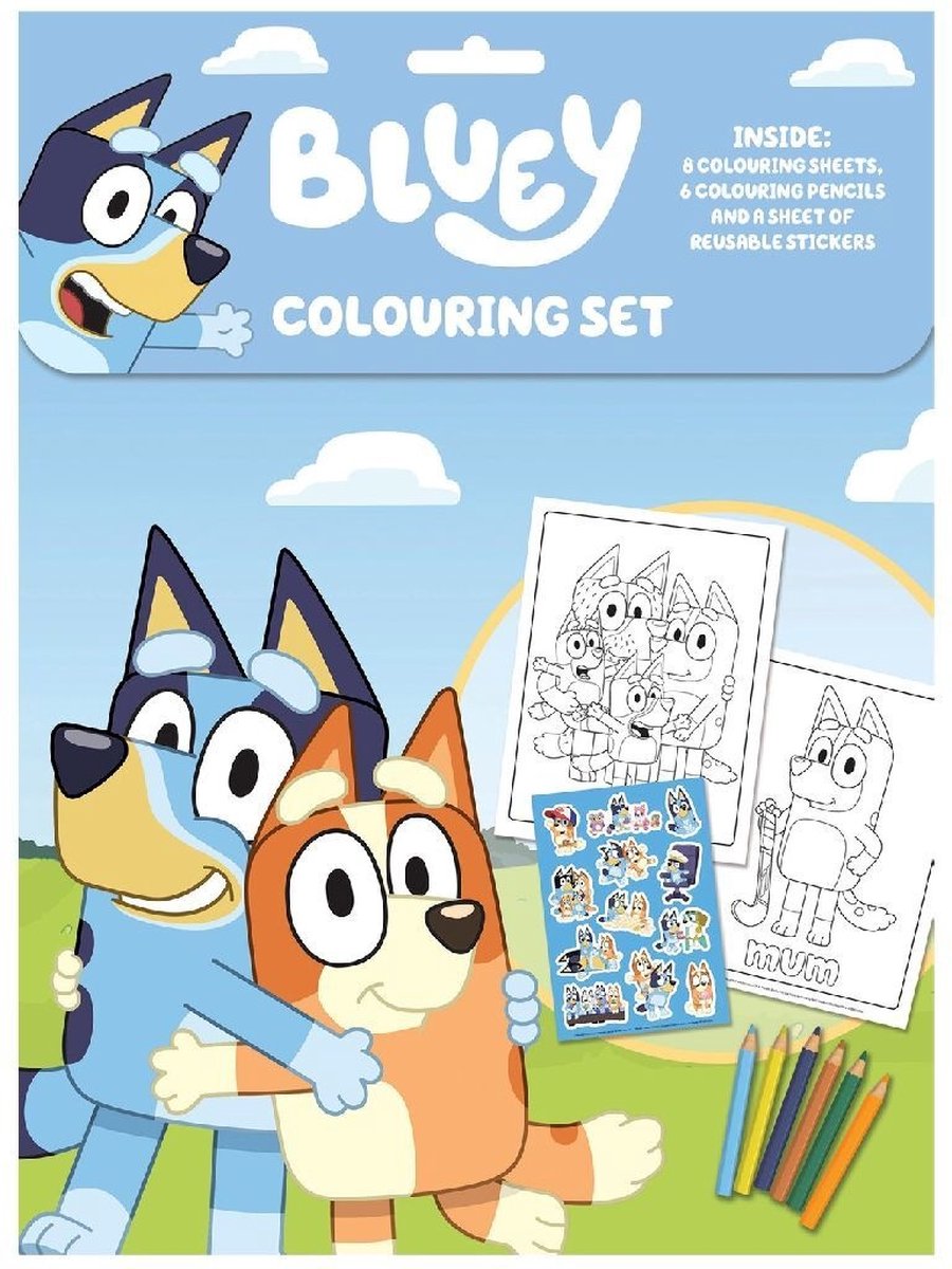 Set di colori blu