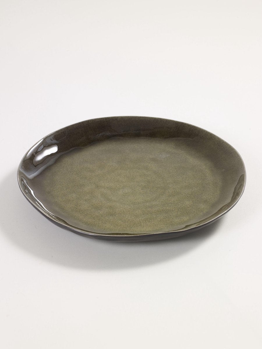 Serax - pascale naessens pure - piatto m - verde - 28 ø - 2 pezzi