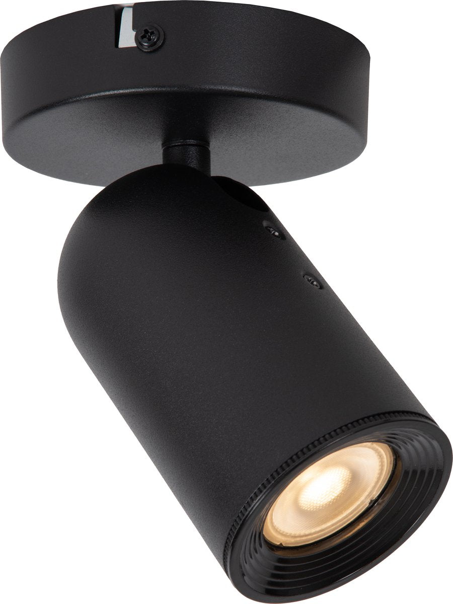 Lucide punch - faretto da soffitto (lampada da soffitto) - 1xgu10 - nero