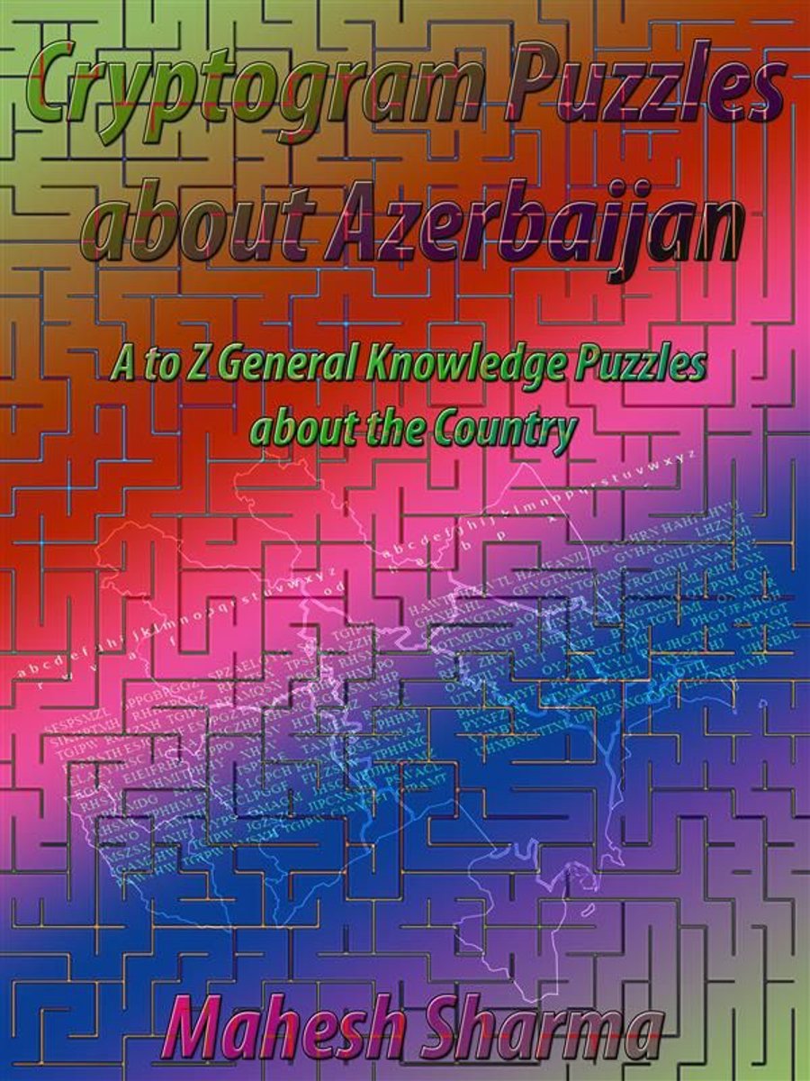 Unbranded sans marque cryptogram puzzles about azerbaijan