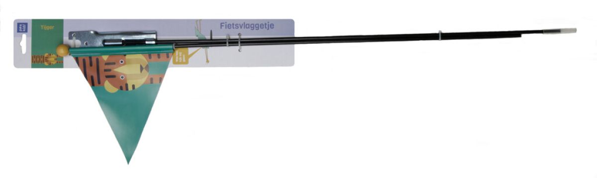 Bandiera di sicurezza pexkids tigre verde con stampa tigre