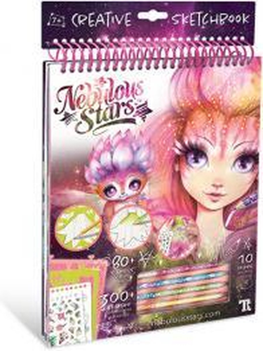 Estrellas nebulosas - cuaderno de bocetos creativo