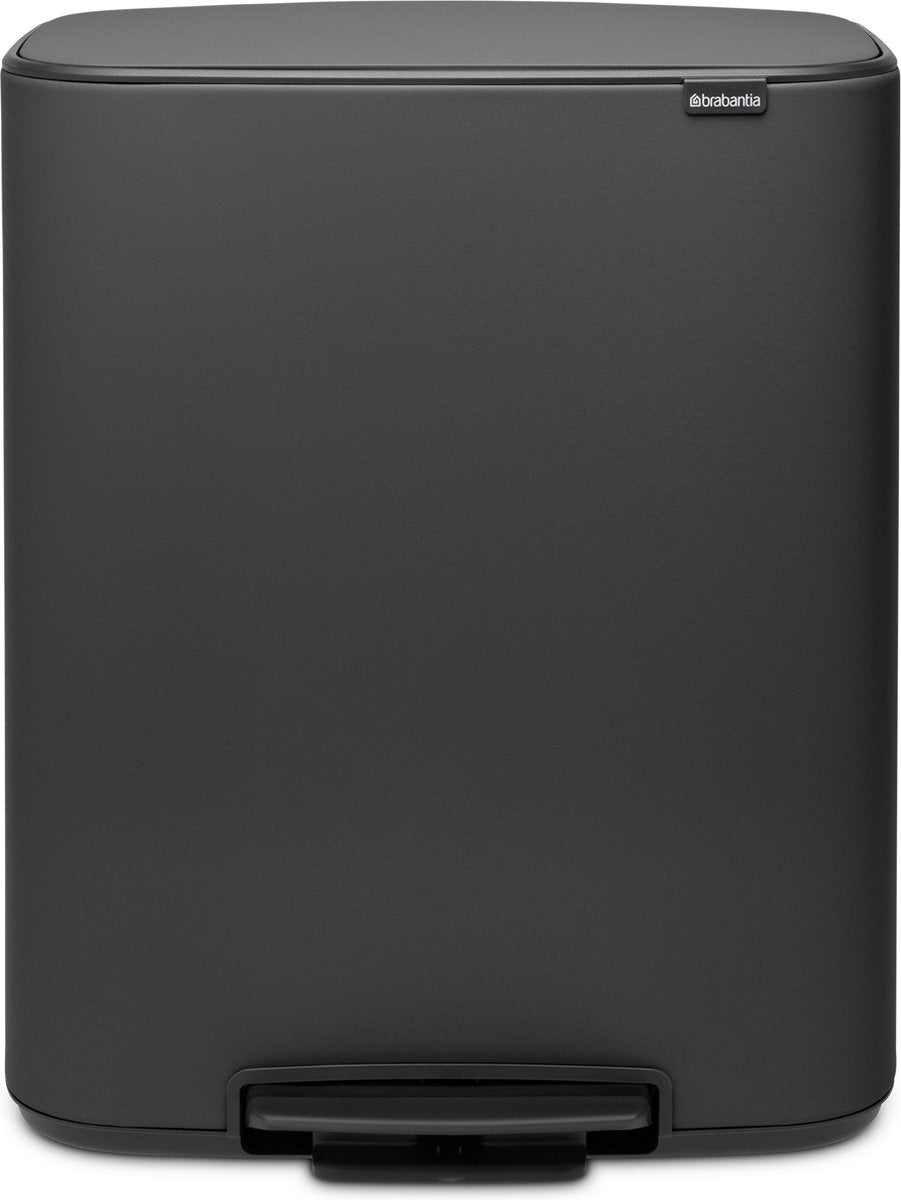 Brabantia bo prullenbak - 60 liter - 1 vak - mineral infinite grey