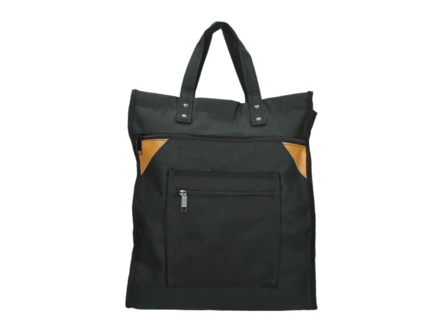 Shopping bag black robust canvas