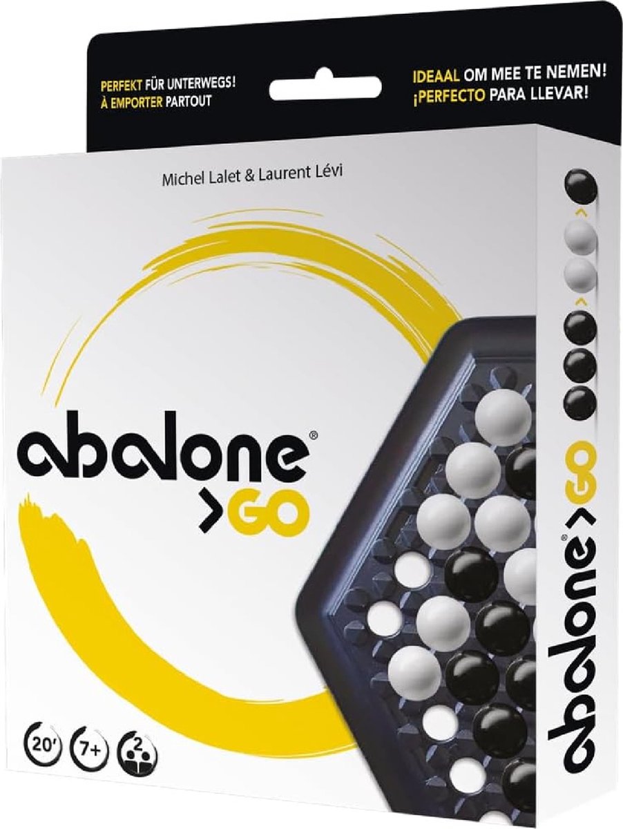 Asmodee abalone go travel game - 2 giocatori - gioco strategico