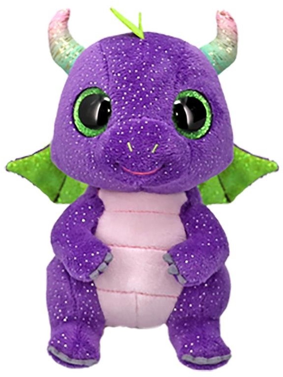 Ty Beanie Boo Daphne Purple Dino, 15 cm