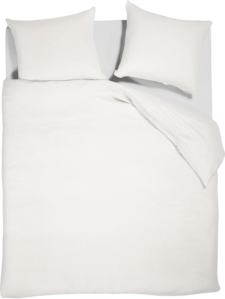 Funda nórdica Vtwonen abrazo suave - doble - 200 x 200 220 cm - blanco