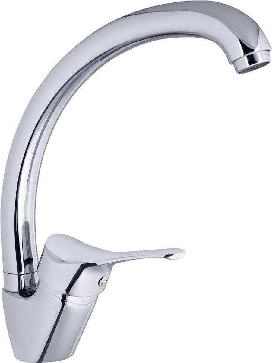 Rubinetto cucina Schütte Attica - miscelatore - bocca alta girevole - maniglia laterale - cromato