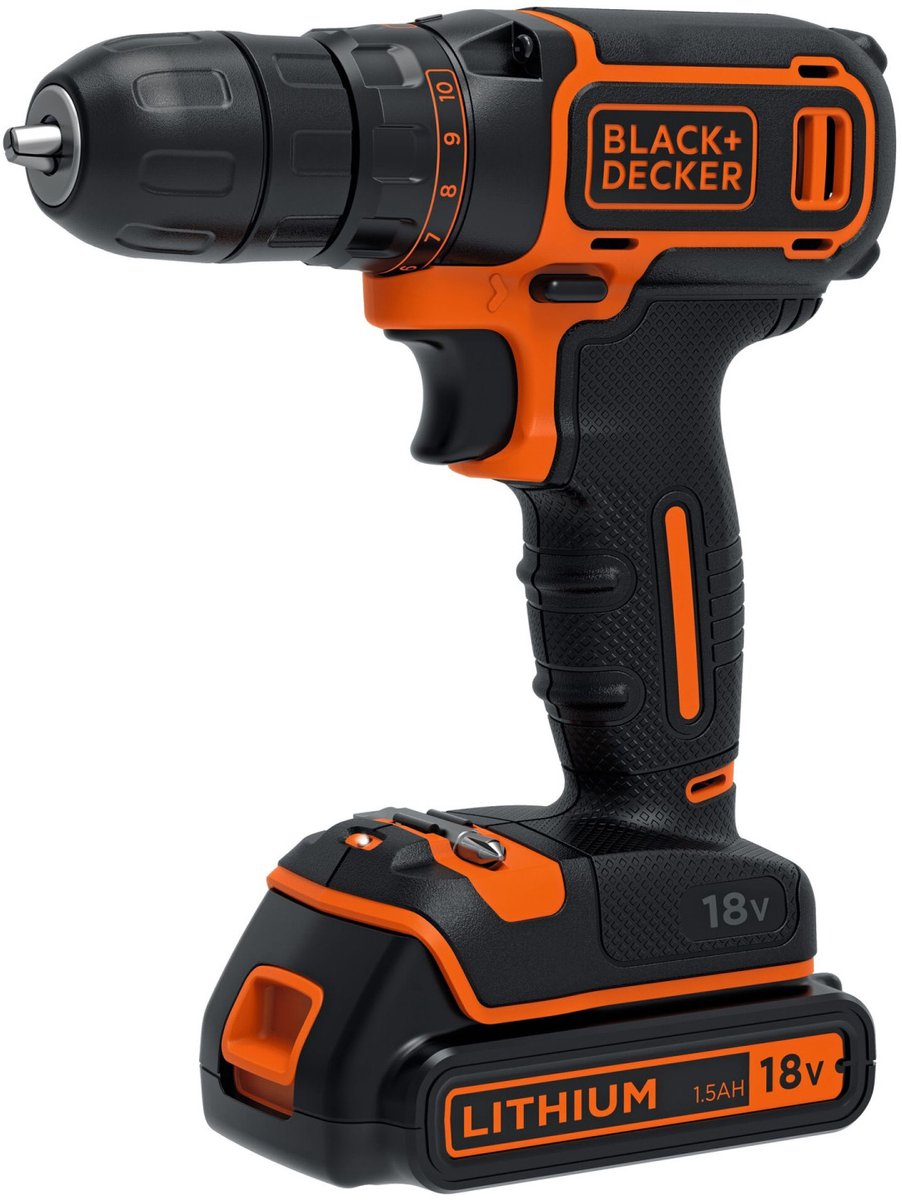 Black+decker black decker bdcdc18k-qw - accuboormachine - 18v - li-ion - 1.5ah
