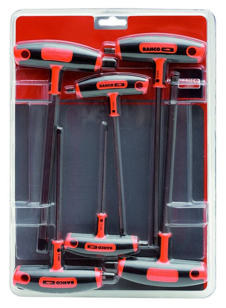 Set di chiavi a brugola Bahco da 3-10 mm, 6 pezzi