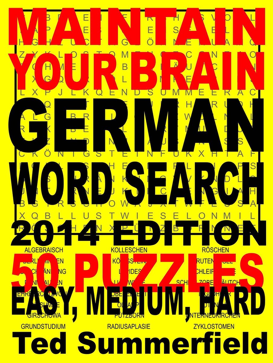 Maintain your brain 23 - maintain your brain german word search, 2014 edition