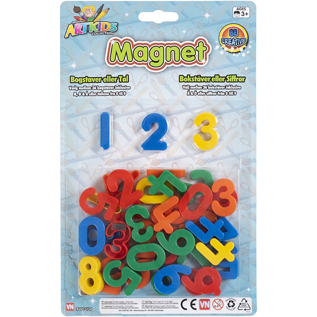 Numeri magnetici, 36 pezzi 1 scatola