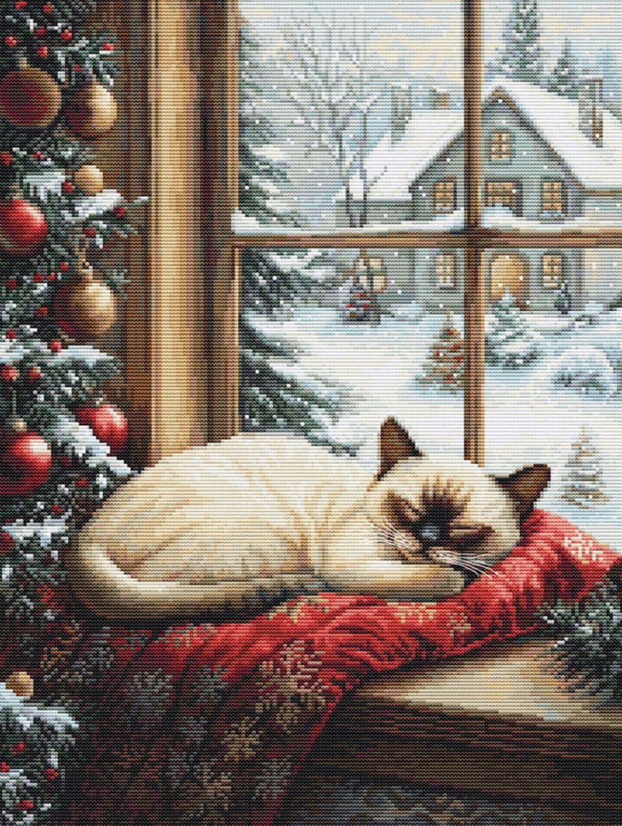 Kit punto croce di Luca - il sonno invernale - bu5074