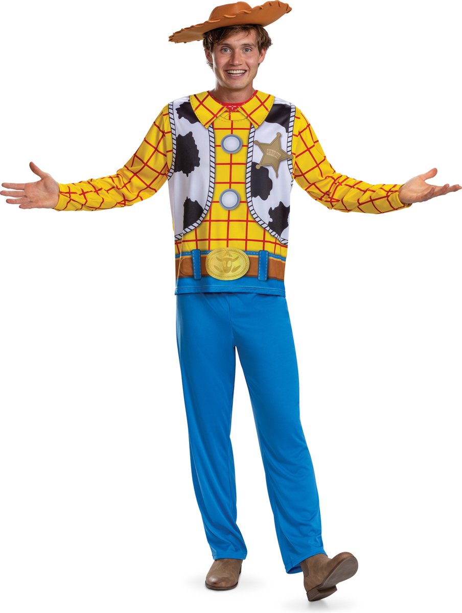 Disfraz Disney - toy story 4, disfraz de woody basic plus, talla xxl (50-52), adultos