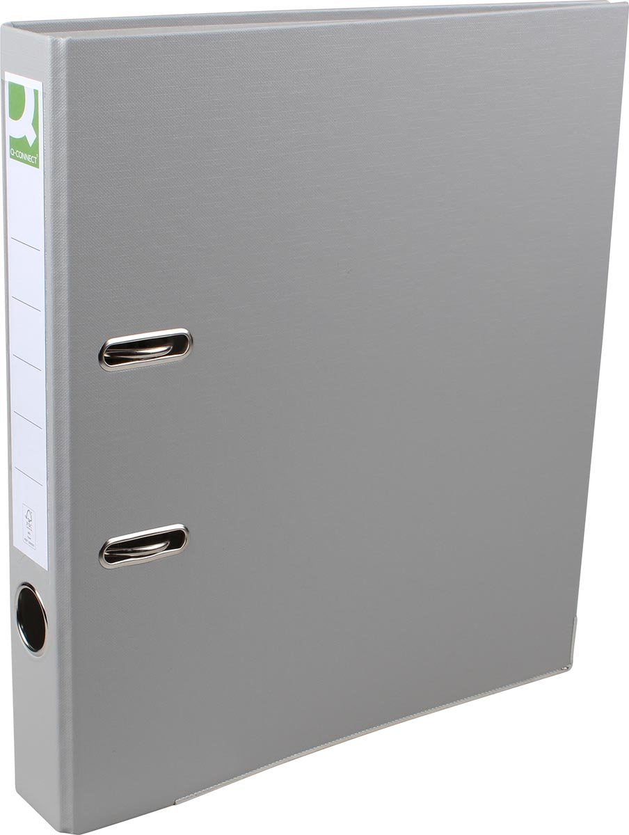Raccoglitore Q-connect, per ft A4, nuvolato, doppio, dorso da 8 cm, nero
