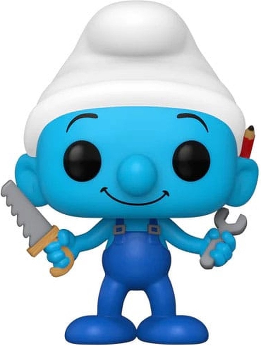 Funko los pitufos pitufo práctico (pitufo astuto) figura de vinilo 1519 pop! multicolor