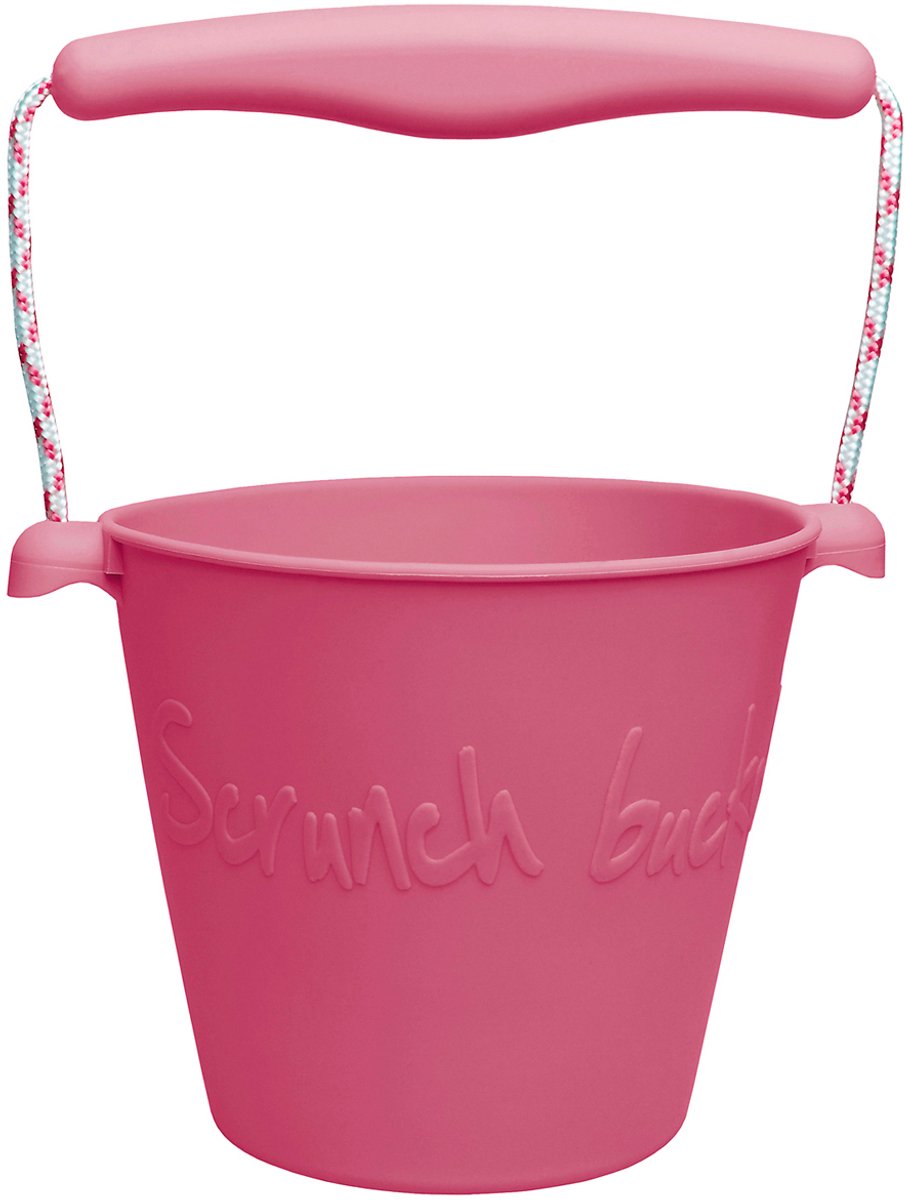 Secchiello per giocattoli Scrunch - rosso - pieghevole - riciclabile