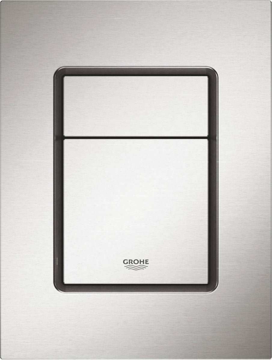 Inodoro con panel de control cosmopolitan Grohe skate - doble descarga - supersteel (acero inoxidable)