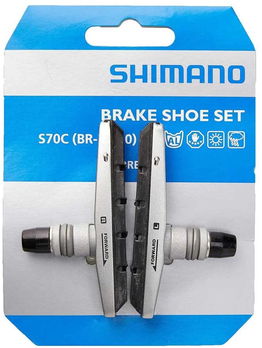 Shimano Velgrem Block Set S70C V-Brake Silver