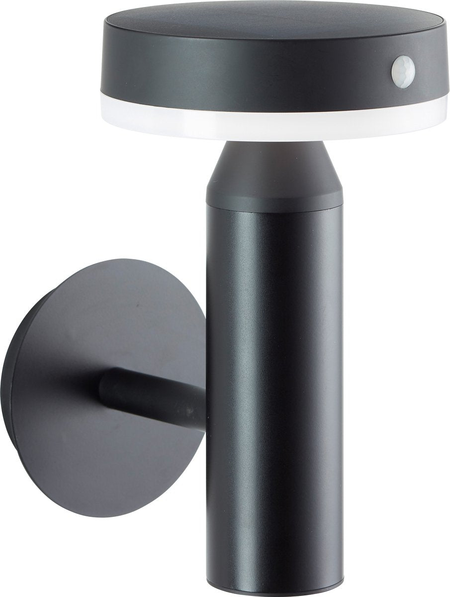 Brilliant magua - aplique exterior - led 4w - solar - 350 lm - 4000k - sensor - ip44 - negro