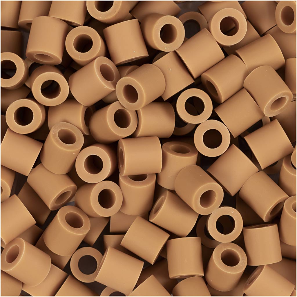 Nabbi biobeads de , medidas 5x5 mm, medida de agujero 2,5 mm, medianas, caramelo, 1000 piezas 1 caja