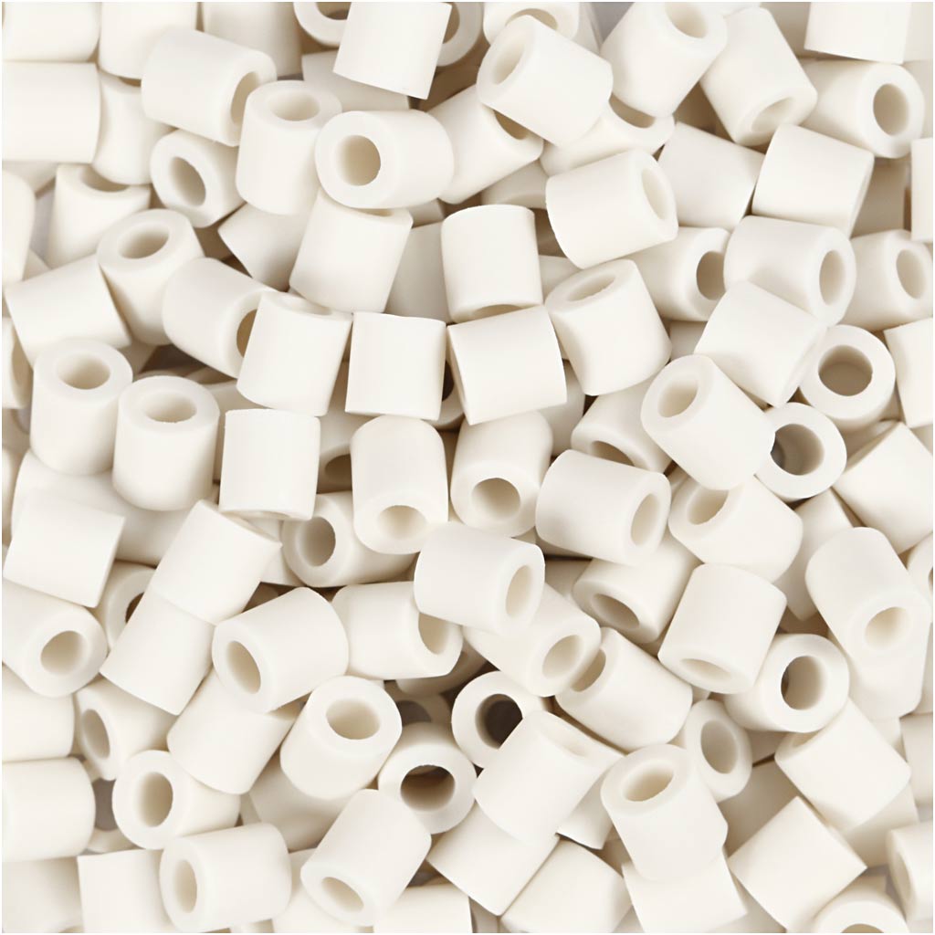 Creativ company nabbi biobeads 5x5mm blanco - 1000 uds.