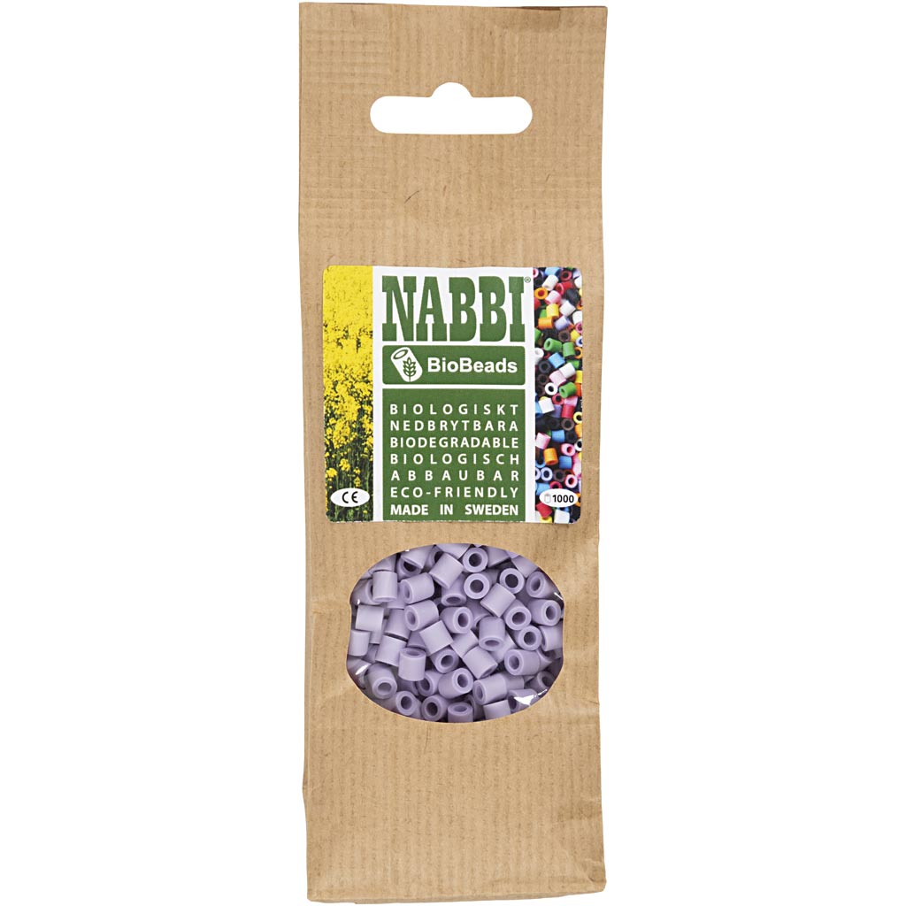 Creativ company nabbi biobeads 5x5mm rojo - 1000 uds.