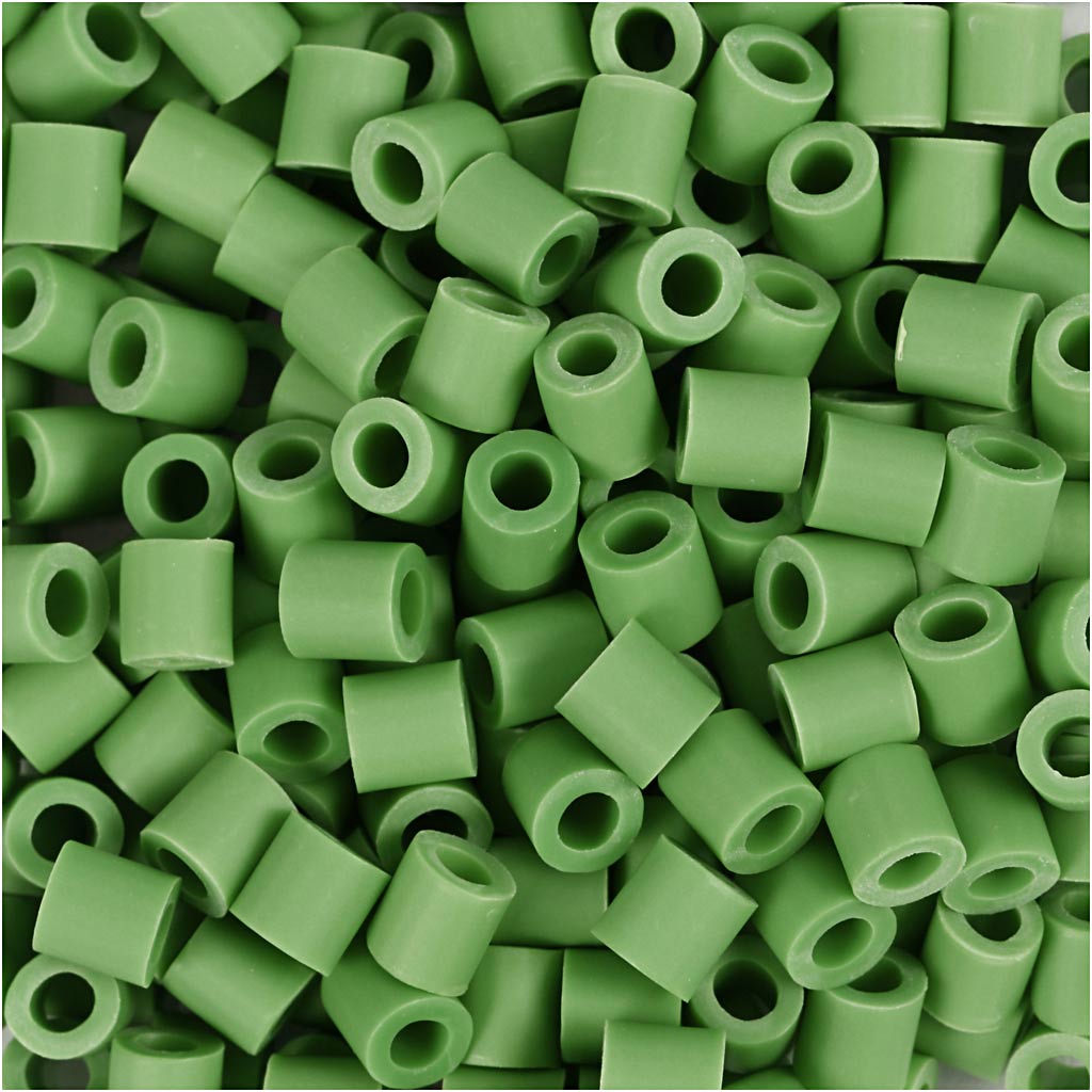 Nabbi biobeads de , tamaño 5x5 mm, tamaño de agujero 2,5 mm, mediano, verde, 1000 piezas 1 caja