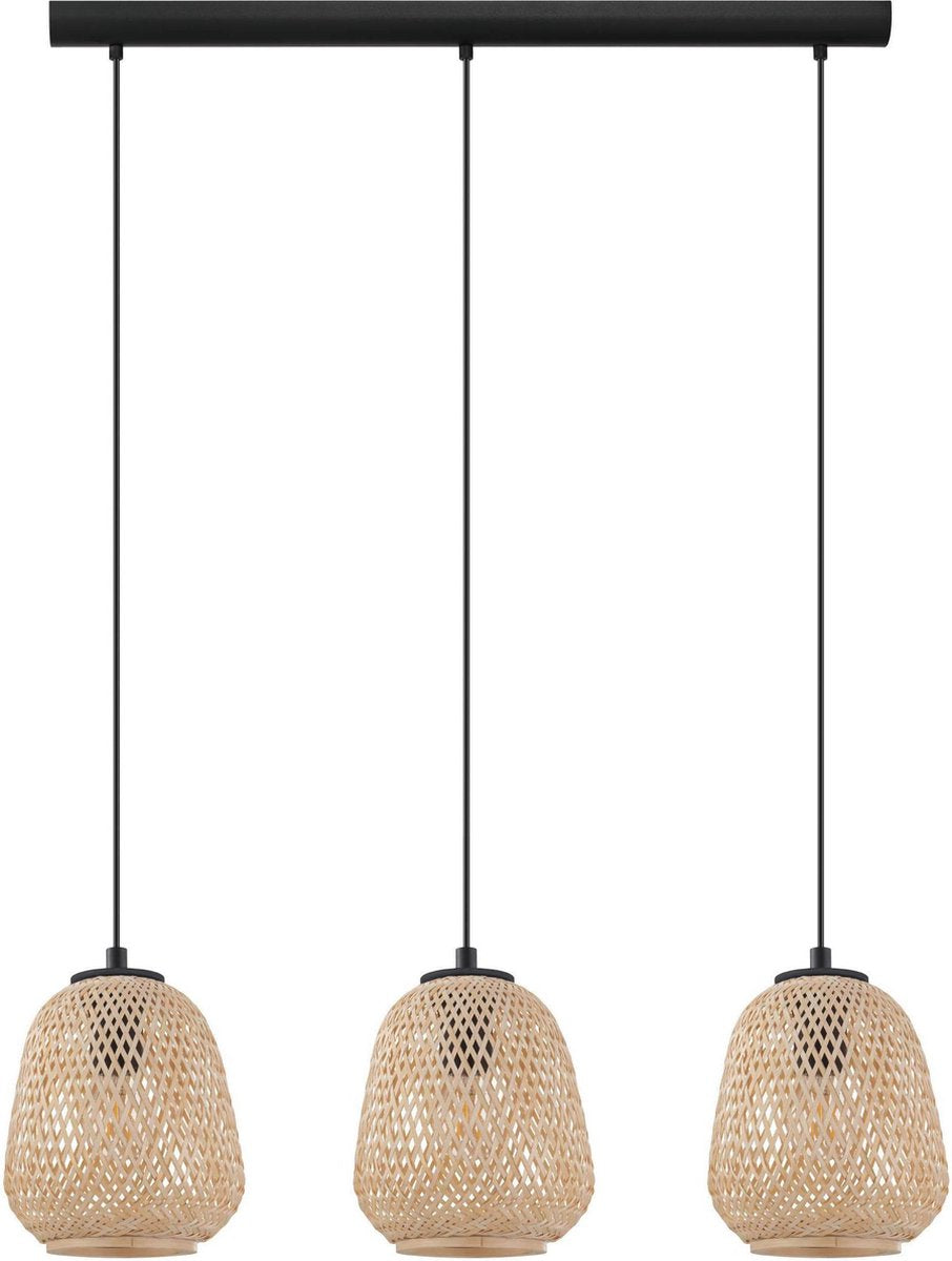 Eglo dembleby - hanglamp - e27 - 90 cm - zwart
