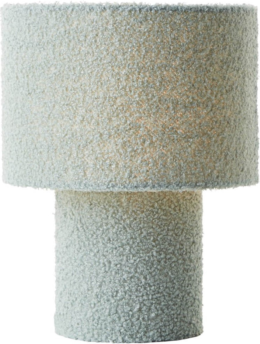 Brilliant teddy - lampada da tavolo - e27 max 1x25w - tessuto teddy - verde