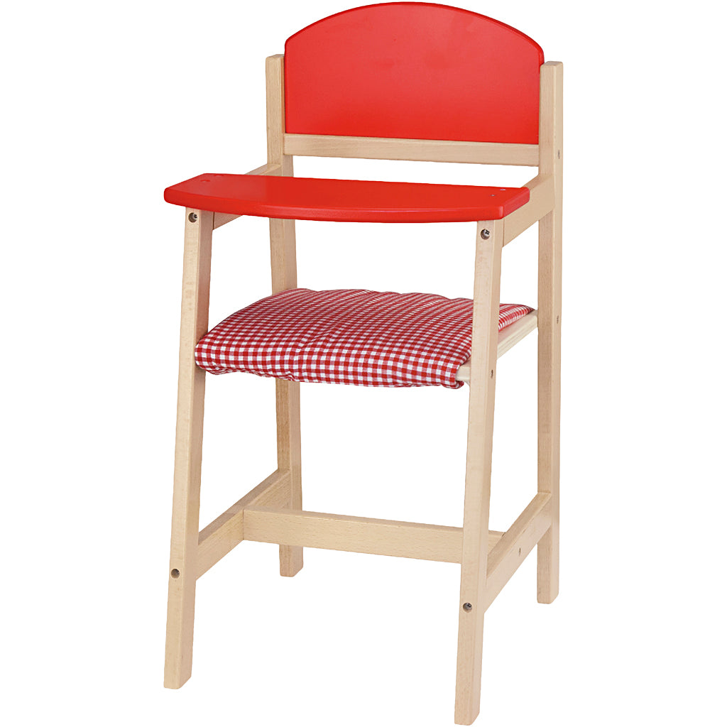 Silla para muñecas Viga de madera, dimensiones 29x31x60 cm, 1 pieza