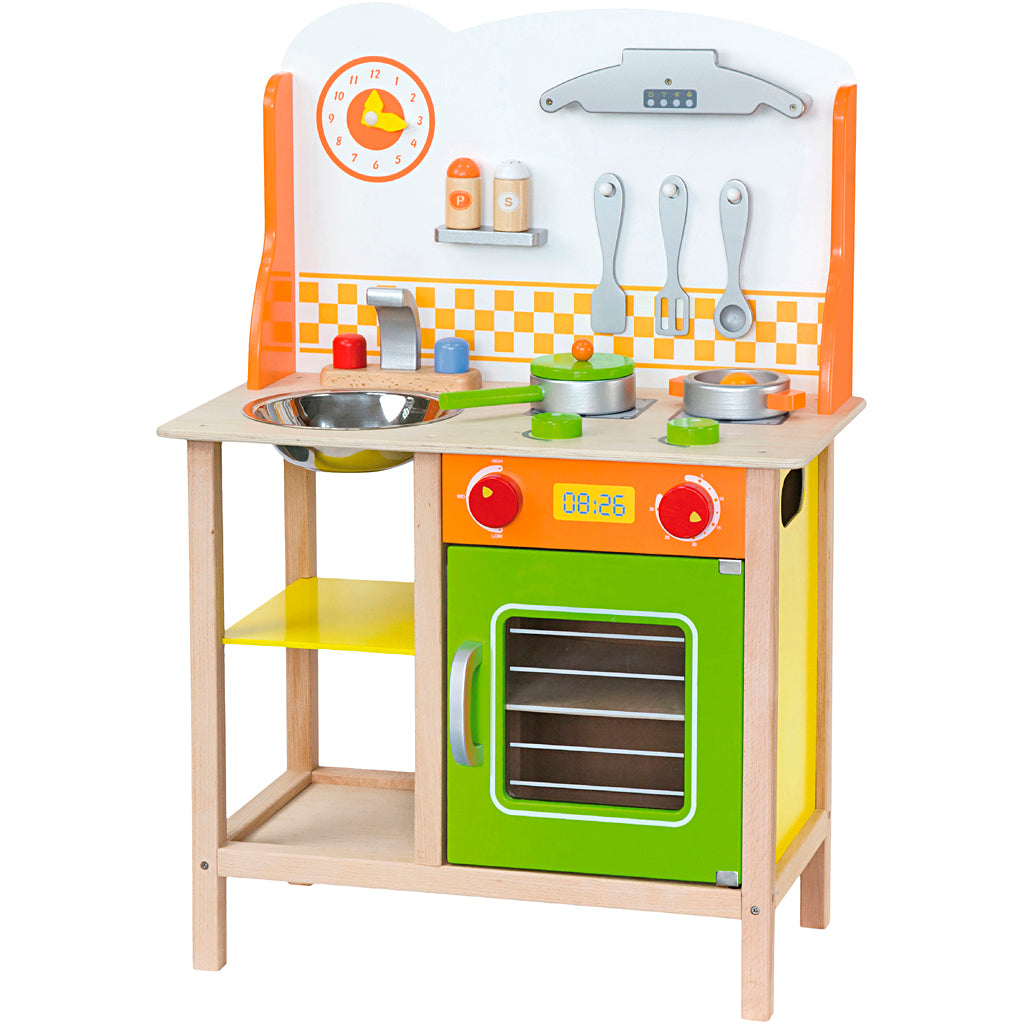 Cucina da gioco in legno Viga, dimensioni 60x81x30 cm, 1 pezzo