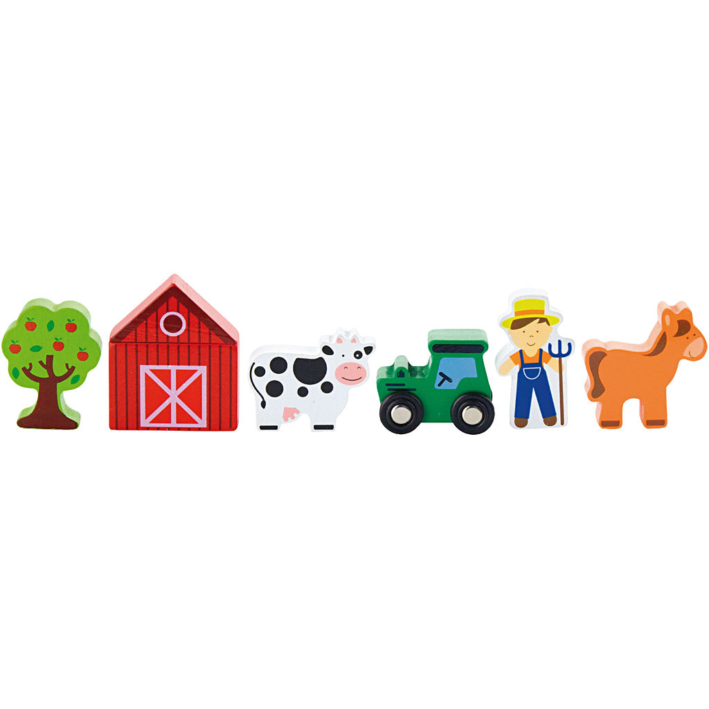 Accesorios ferroviarios Viga, granja, 6 piezas 1 juego