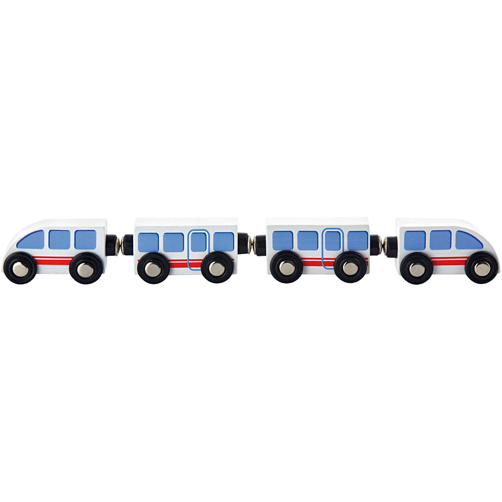 Accessori ferroviari Viga, treno passeggeri, dimensioni 310x72x36 mm, 4 parti 1 set