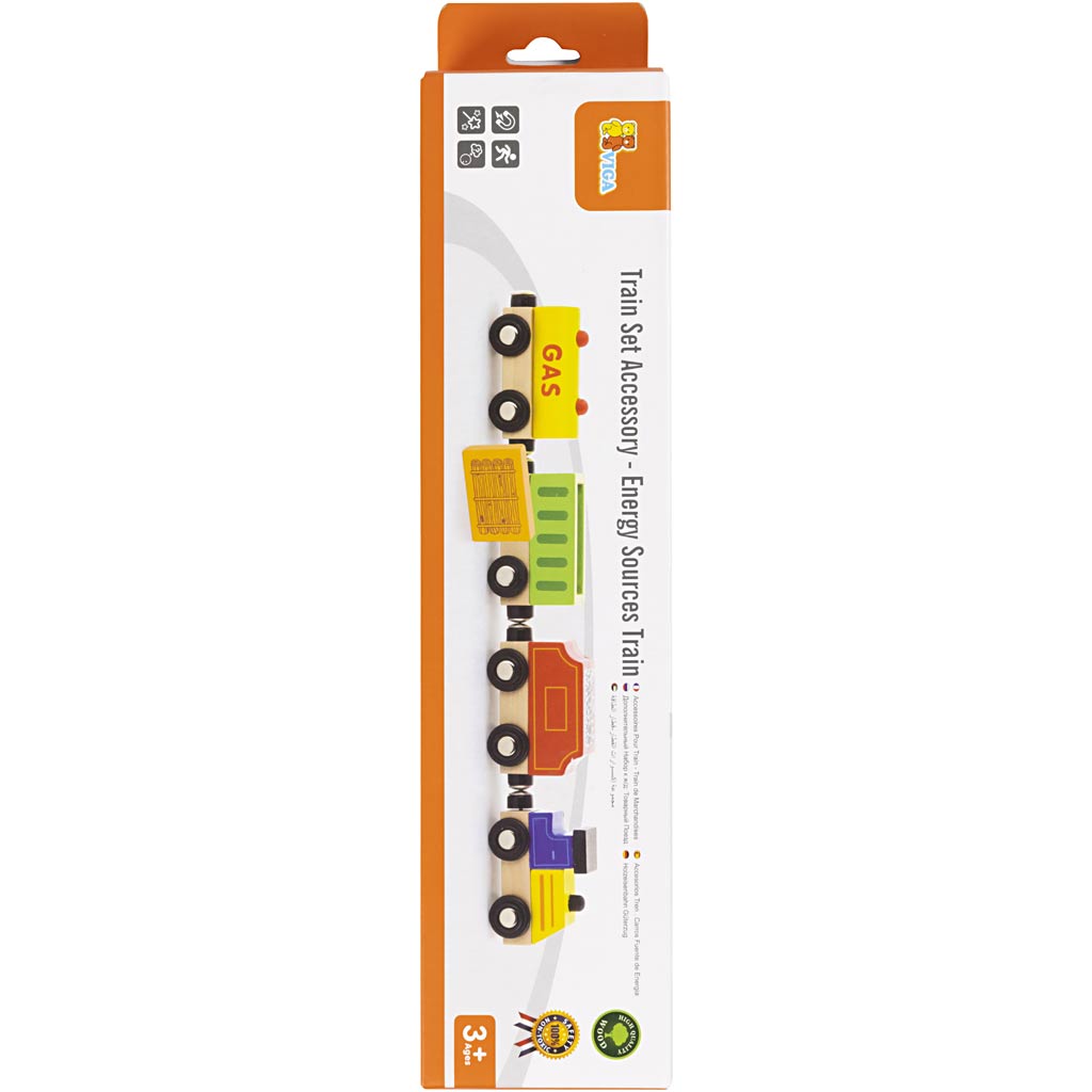 Accessori ferroviari Viga, treno merci, 4 parti 1 set
