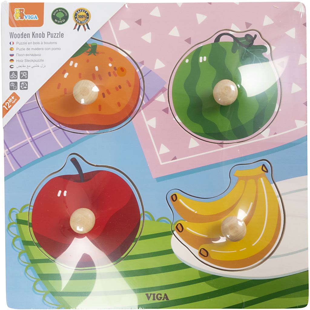 Http: www.cchobby.nl viga-houten-knoppuzzels-fruit-afm-22x22-cm-4-delen-1-stuk