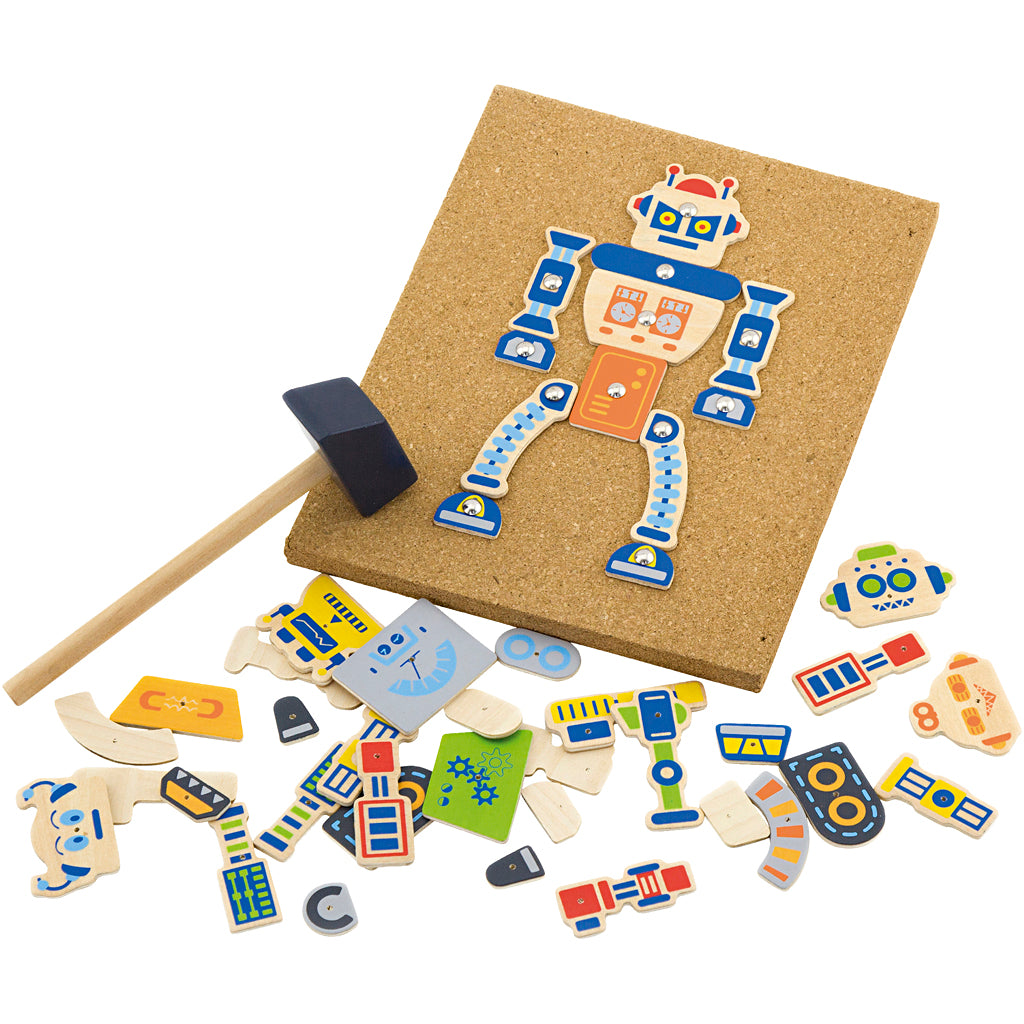 Juego de mosaico Viga Hammer, robot, medidas 23x18 cm, 1 pieza