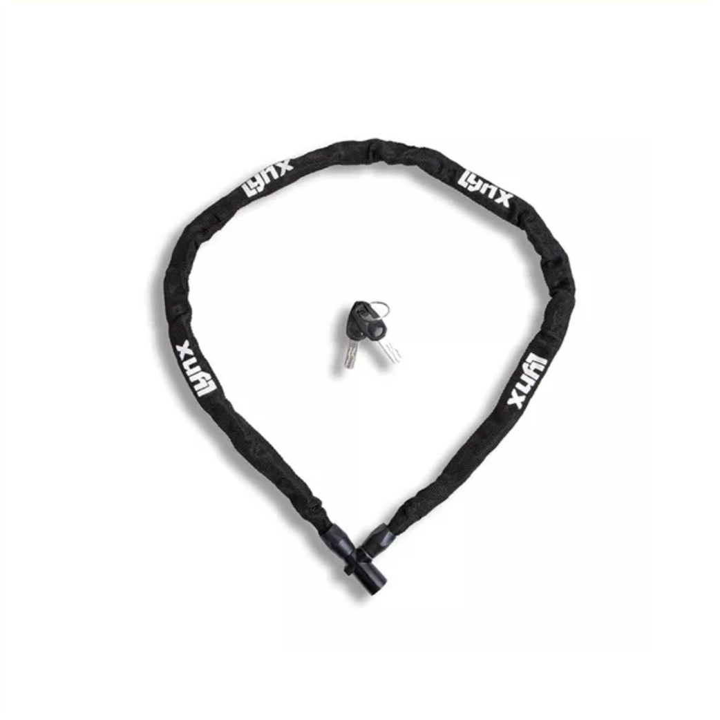 Lynx Cadena Lock 100 cm de acero endurecido negro