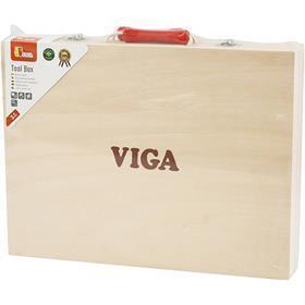 Caja de herramientas de madera Viga, dimensiones 24x32 cm, 12 piezas 1 juego
