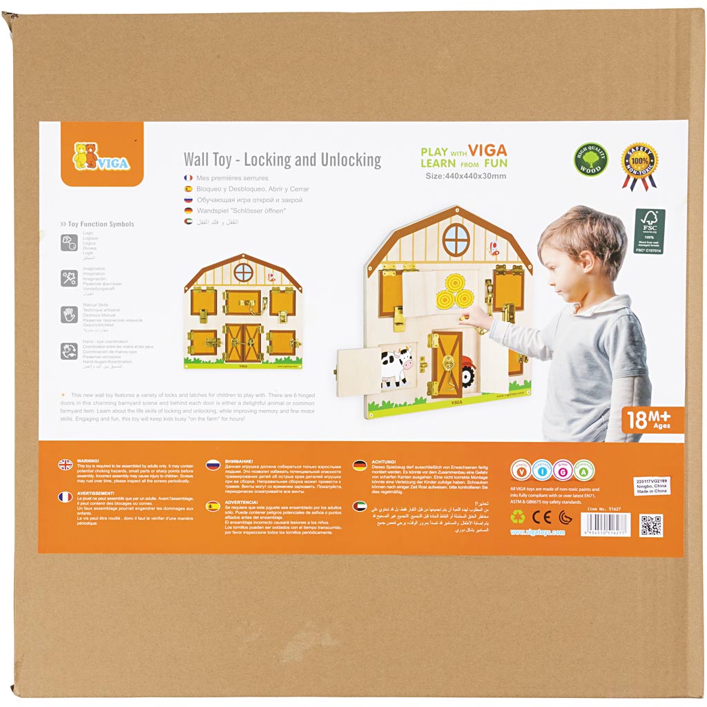Http: www.cchobby.nl viga-huis-op-slot-activiteitenbord-afm-44x44-cm-1-stuk