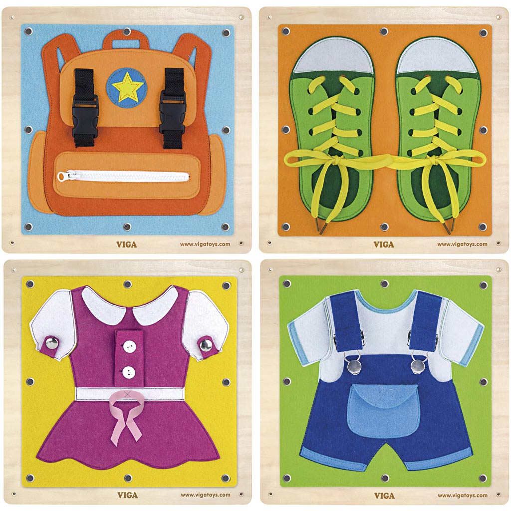 Gioco Viga da vestire, dimensioni 44x44 cm, 4 parti 1 set