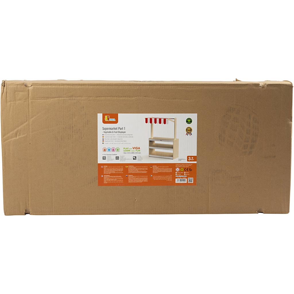 Puesto de comida Viga con dosel, al: 122 cm, l: 80, ancho: 44 cm, 1 pieza