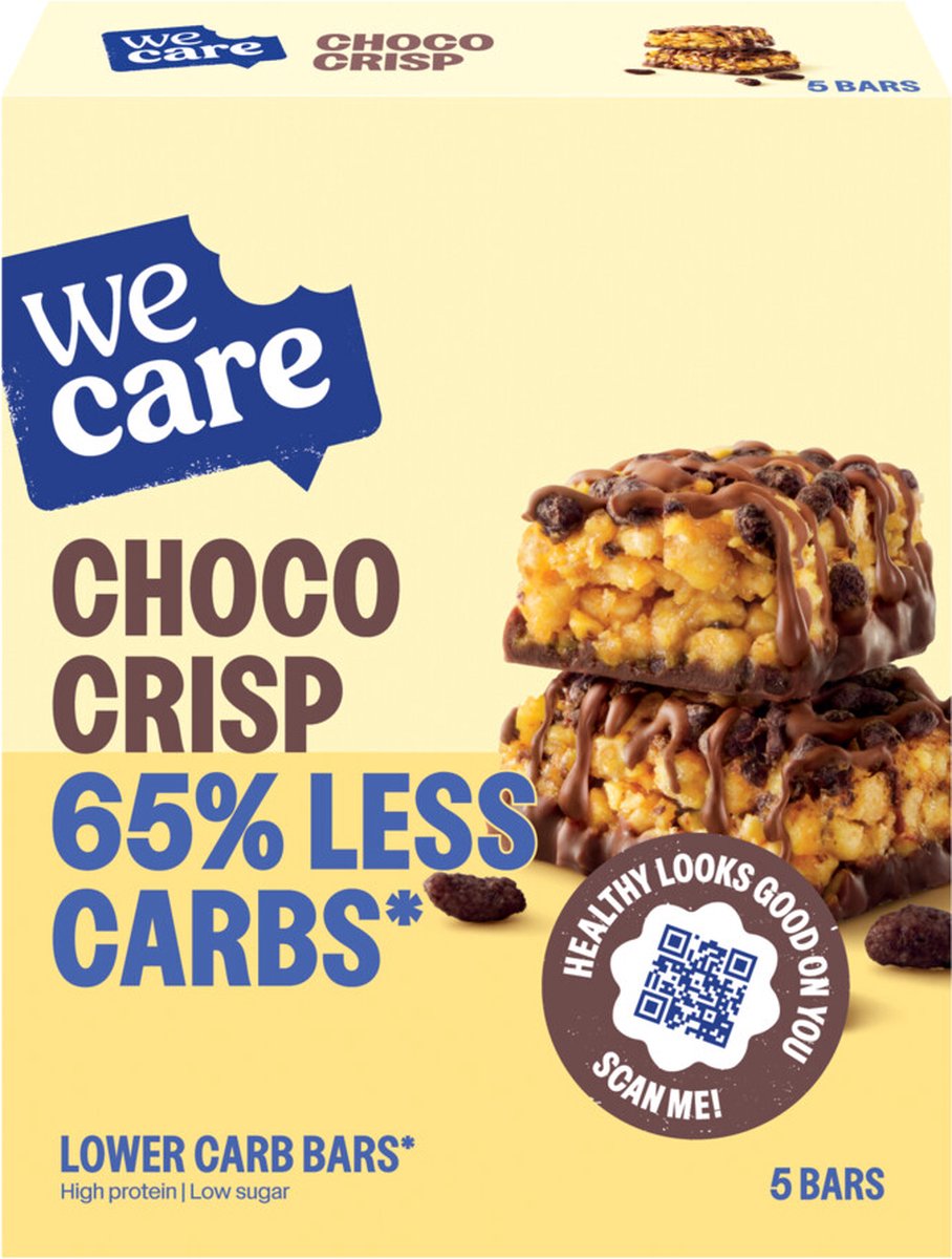 Wecare - low carb - bar - choco crujiente - 5 x 30 gr