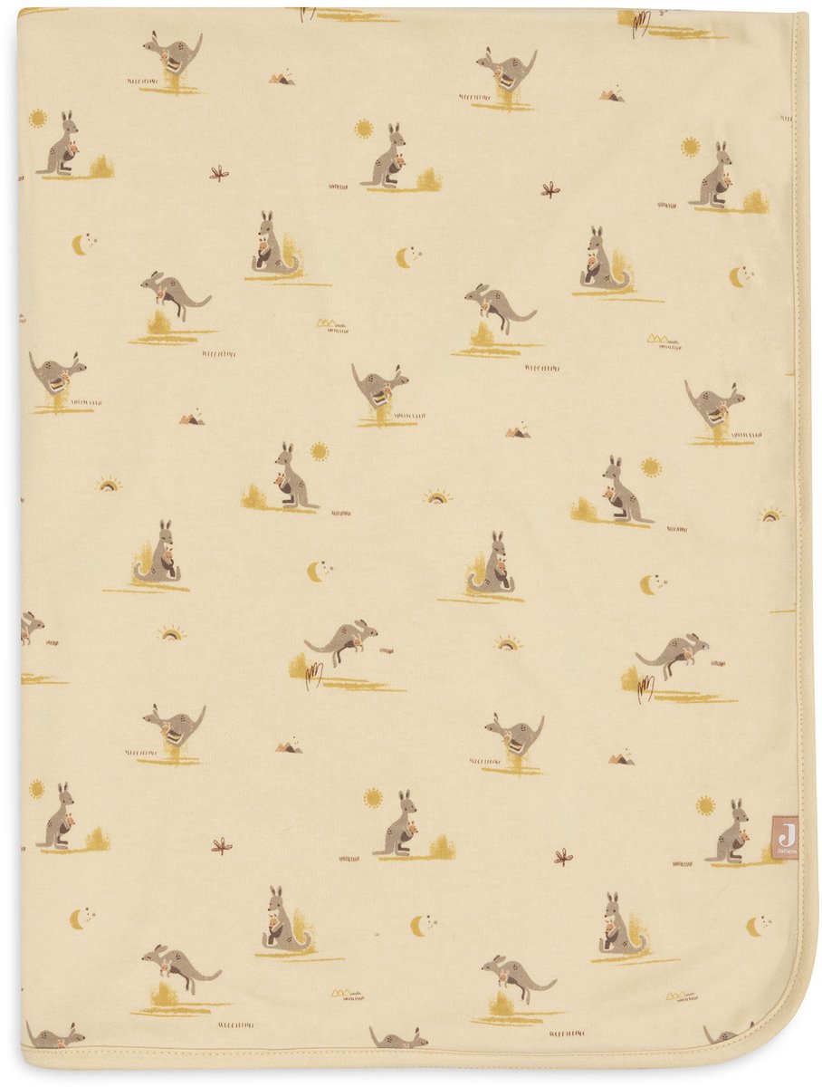 Coperta per bebè Jollein per culla - 75x100 cm - jersey - kangaroots