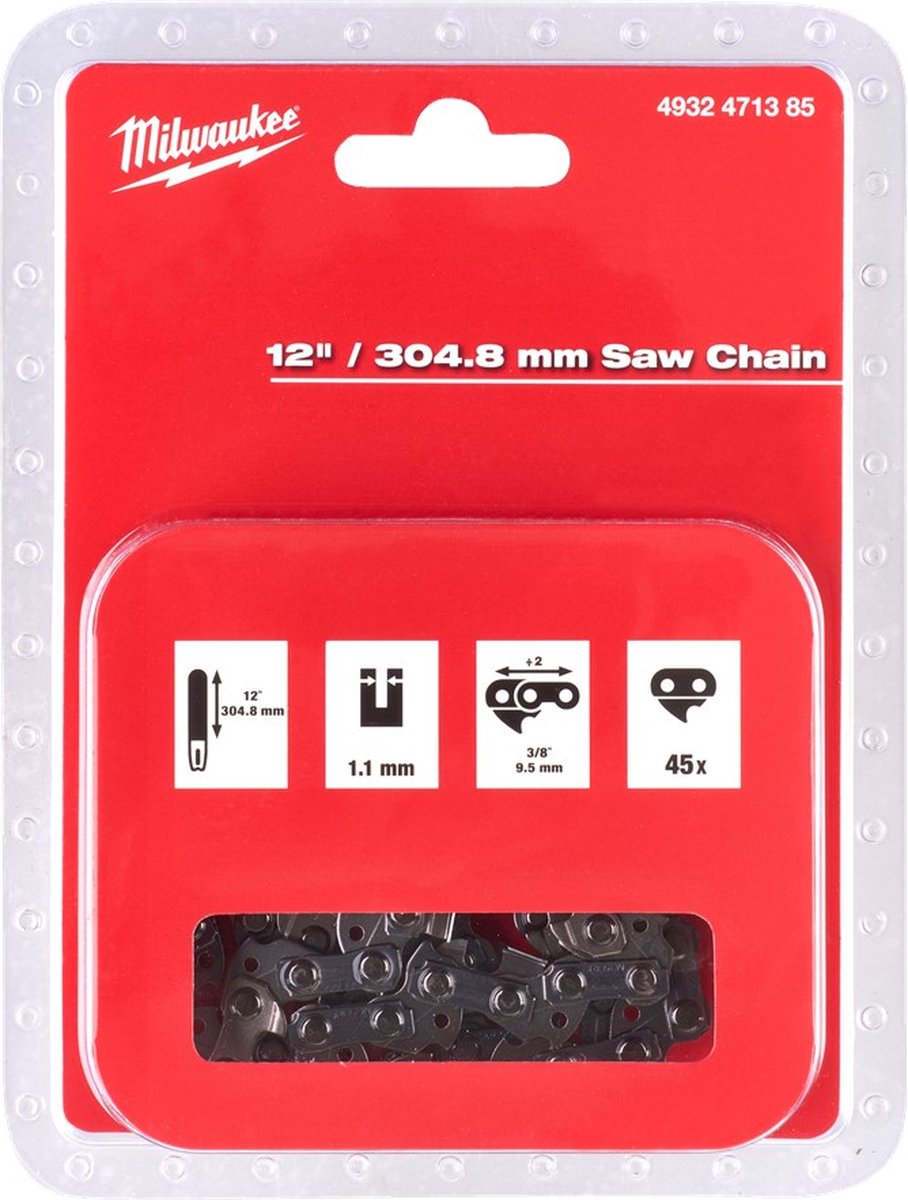 Cadena Milwaukee para motosierra 3 8 x 304,8 x 1,1 - 4932471385