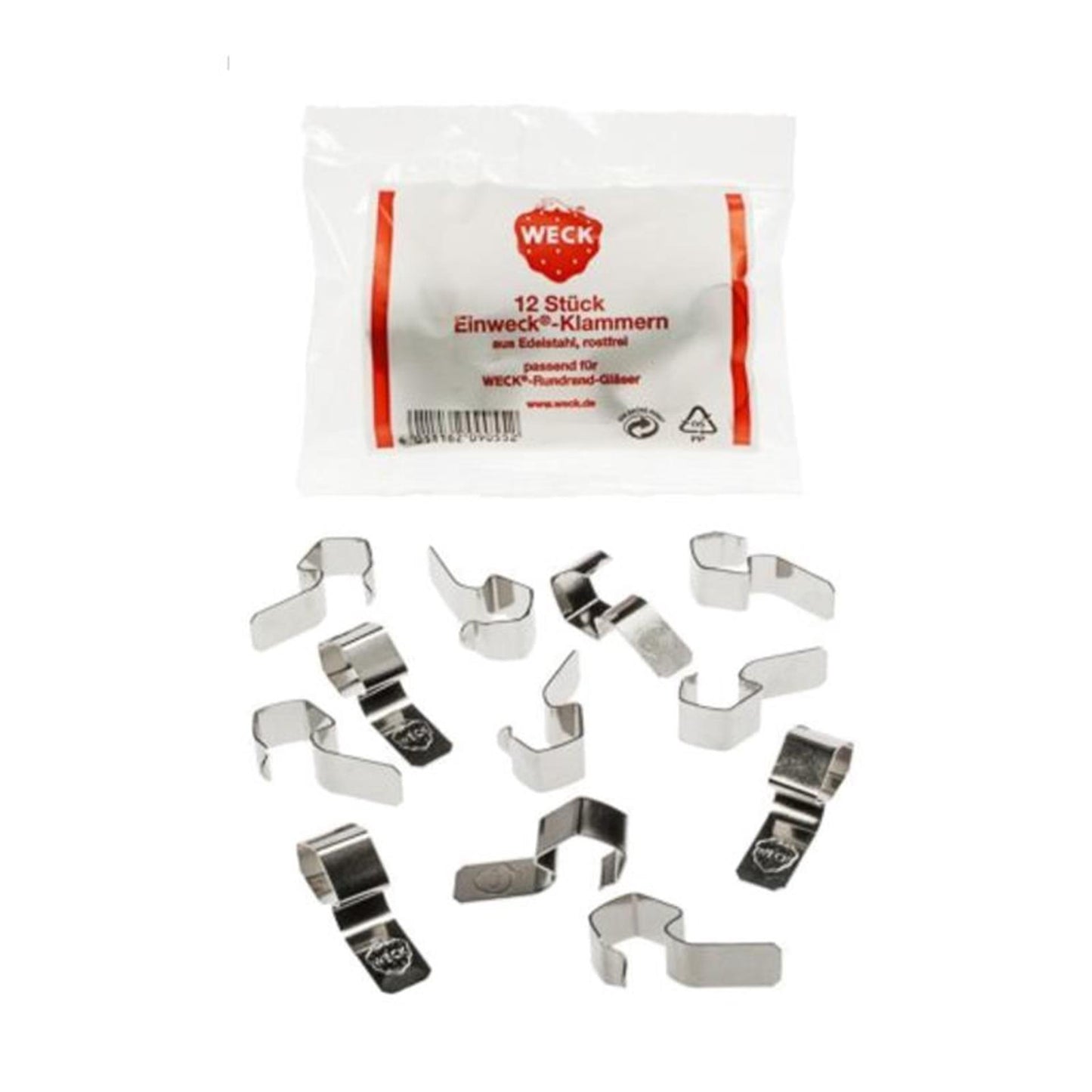 Pinzas Weck bolsa de 12 piezas