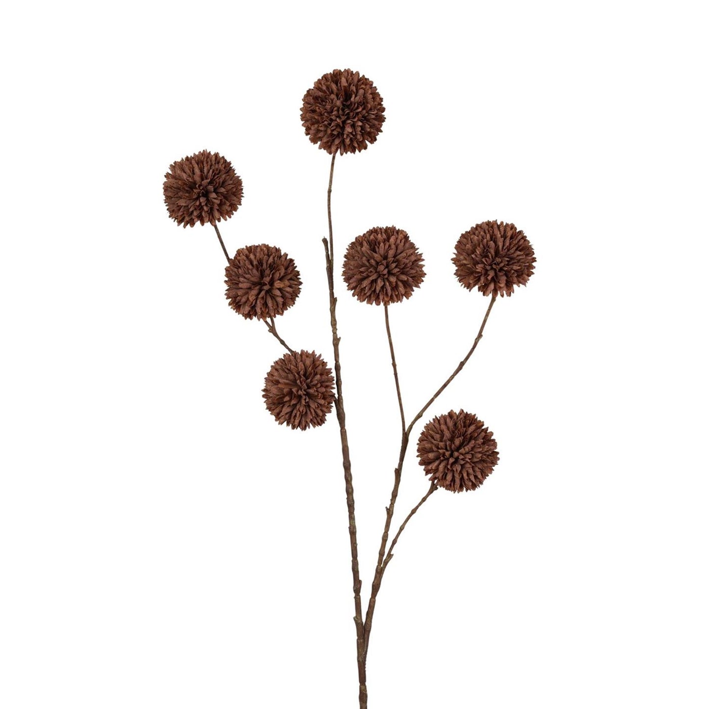 Collezione Roberts fiore artificiale pompon ramo 98 cm caffè scuro