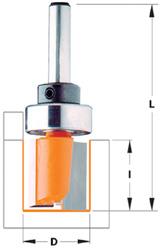 Fresa ranurada cmt corta + rodamiento hw s=8 d=16x20x57