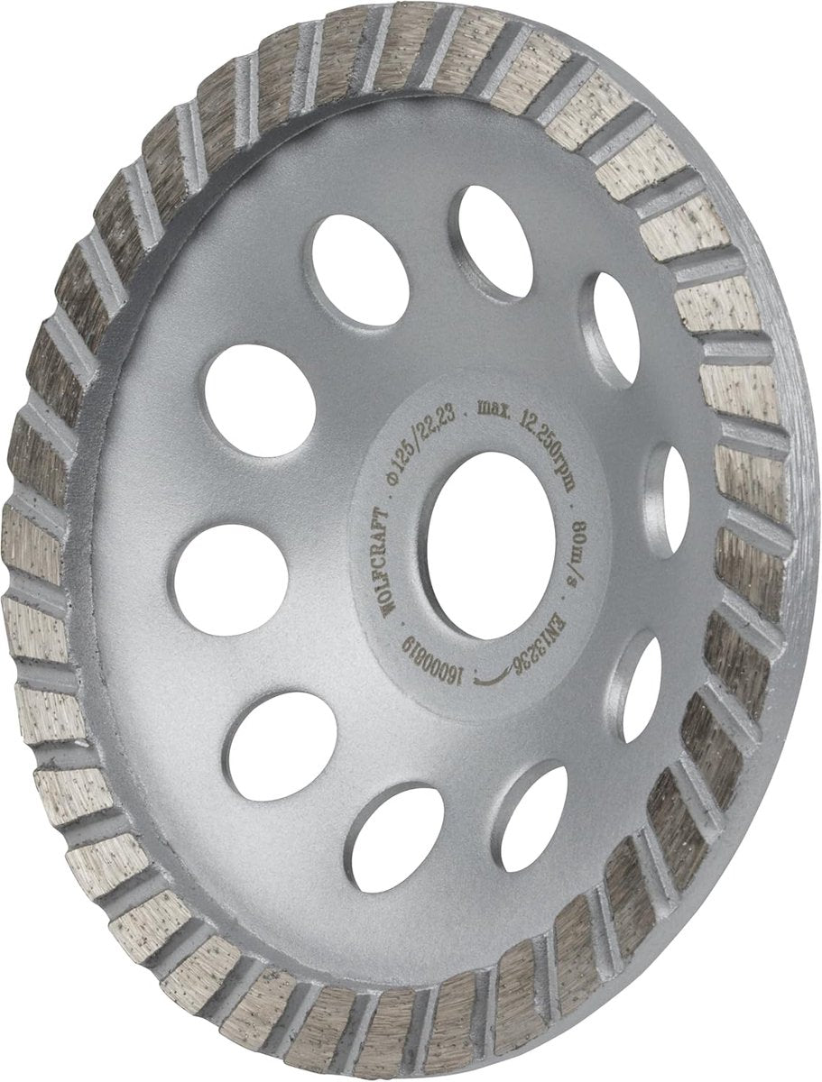 Wolfcraft - diamond sanding head - ø 125 mm - cup wheel - 8382000